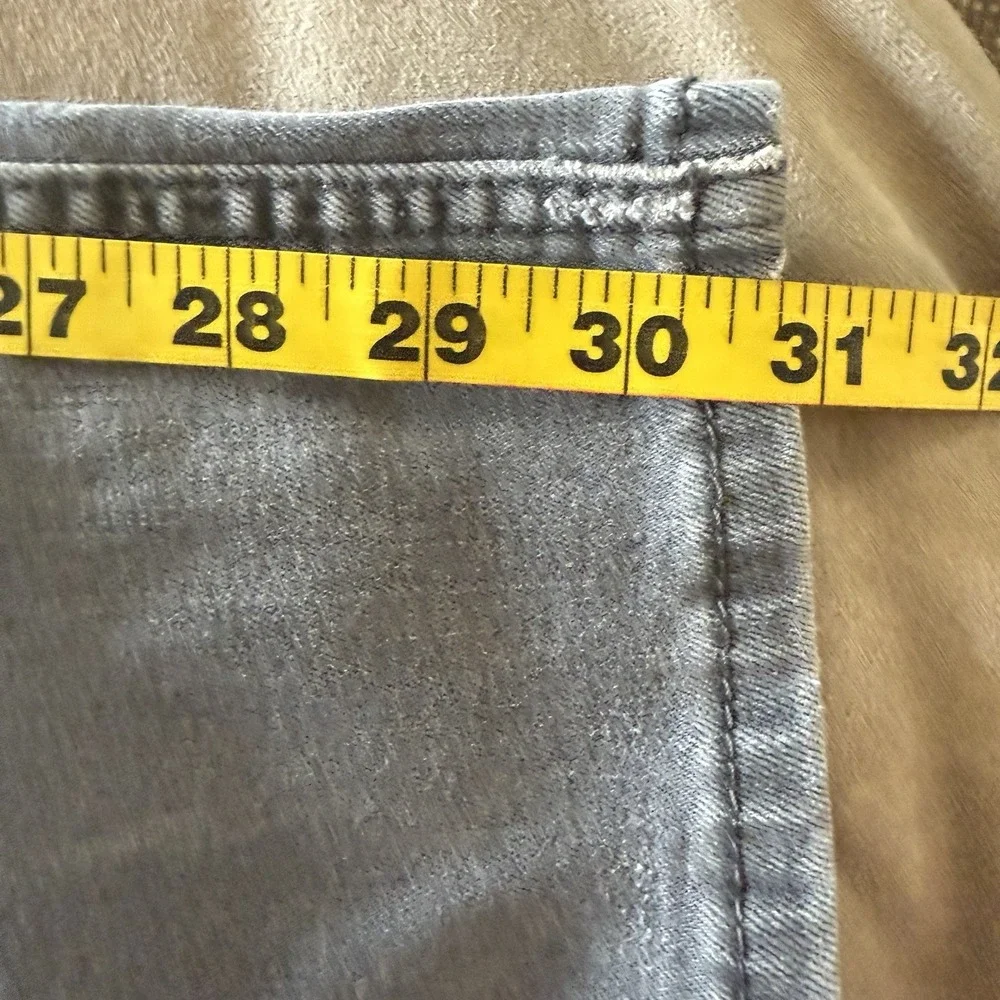 Levis 511 Slim Jeans Mens 33x32 Fits 32x31 Gray Faded Black Distressed Stretch